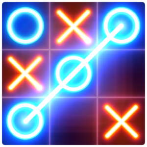 Tic Tac Toe glow - Free Puzzle Game Logo