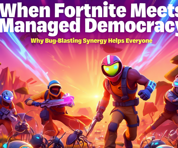 When Fortnite Meets Managed Democracy: Why Bug-Blasting Synergy Helps Everyone